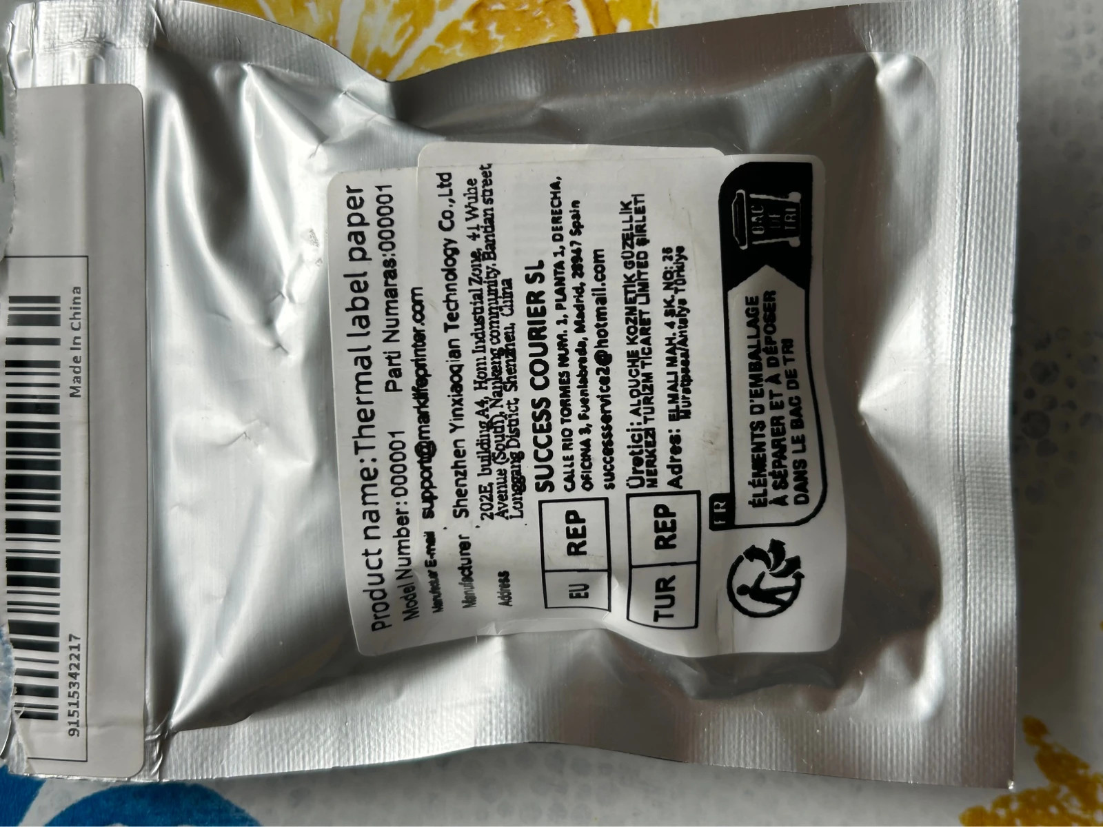 Étiquettes imprimante thermique – Amazon 2