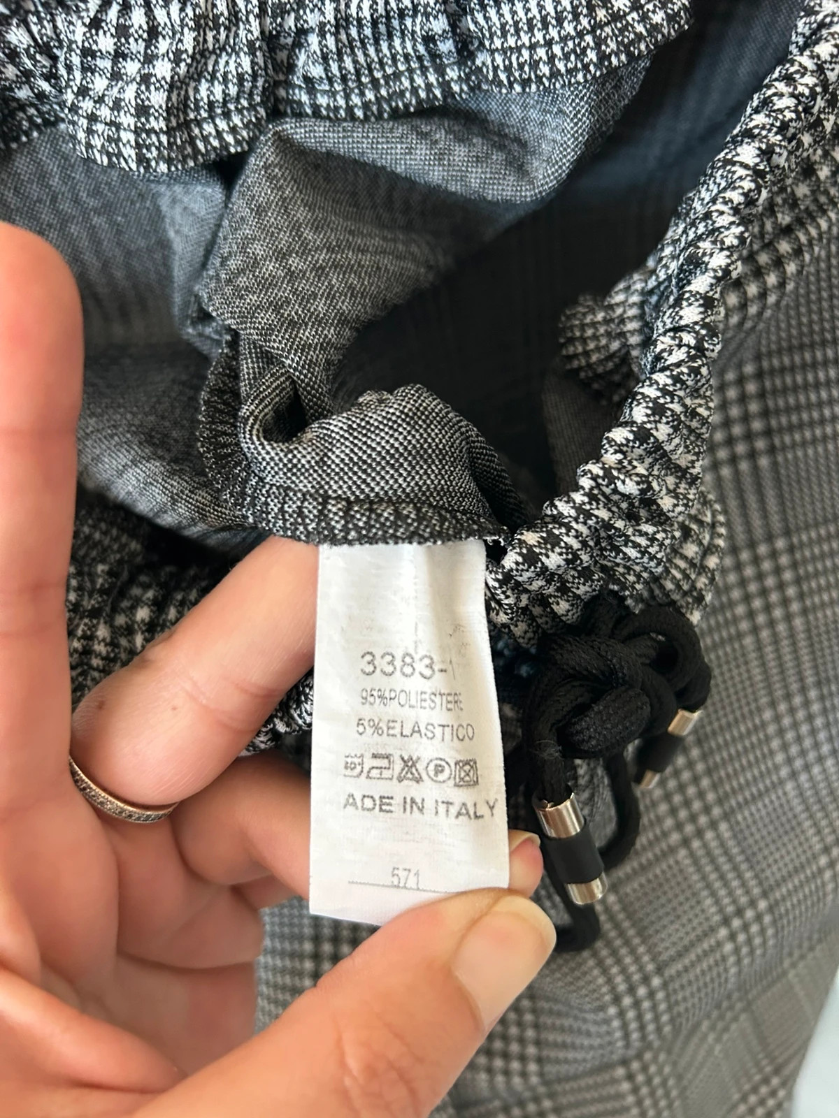 Pantalon gris taille élastique – Inconnu – taille S / 36 / 8 3