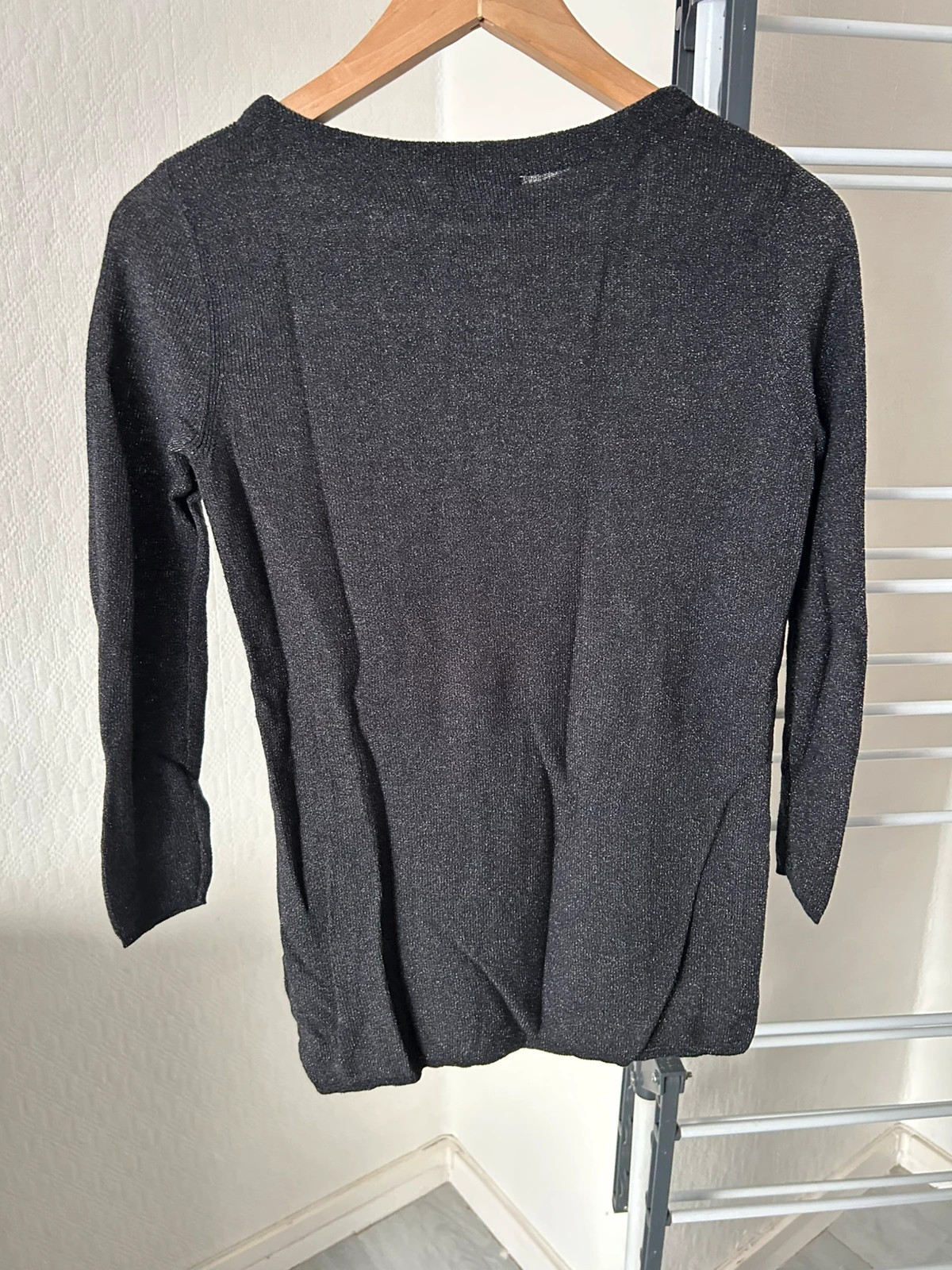 Pull léger noir et argenté Zara – Zara – taille S / 36 / 8 4