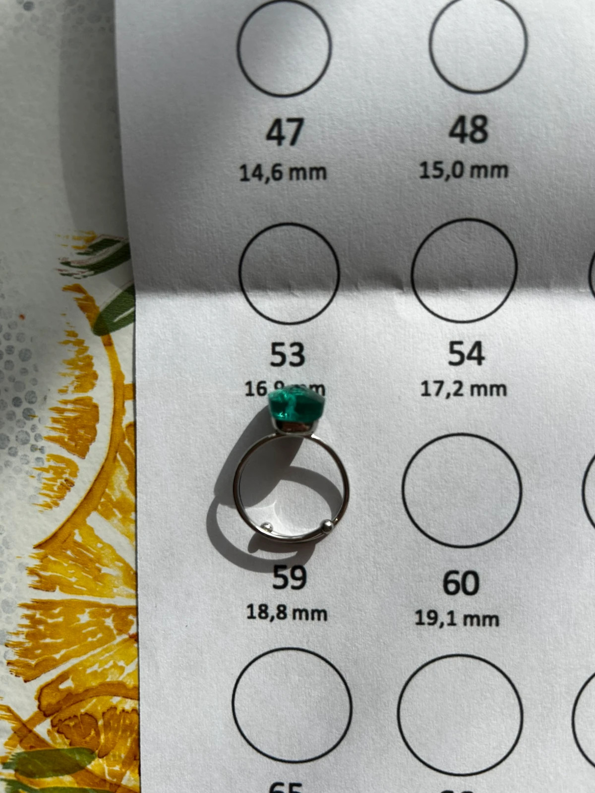 Bague fantaisie neuve – Fantaisie – taille 19 mm 5
