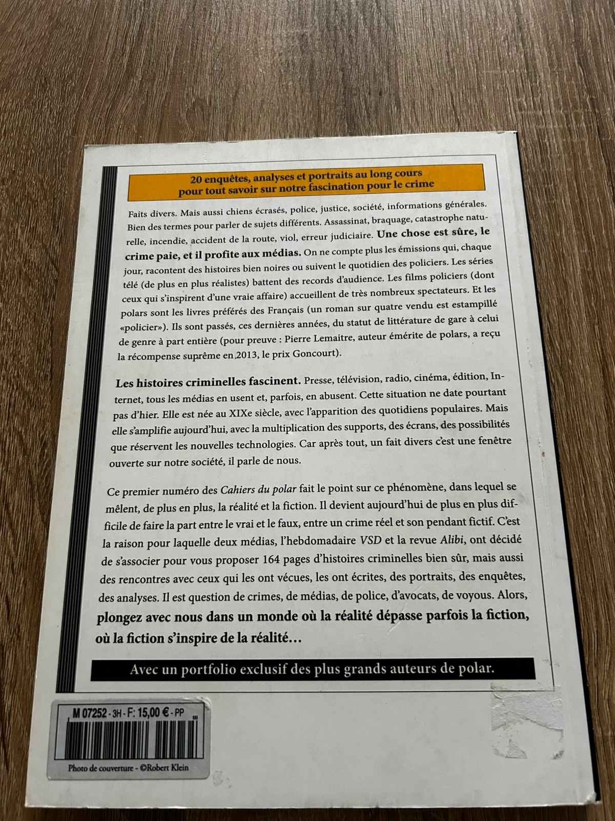 Les cahiers du polar, crime à la une 2