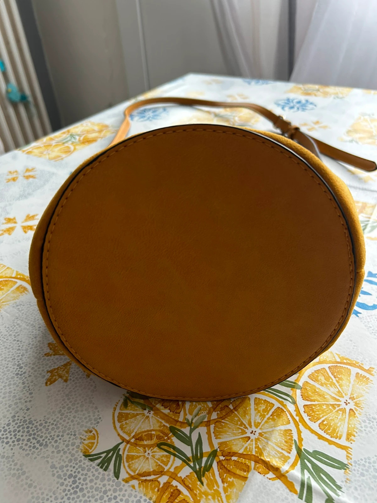 Sac bi matière couleur moutarde – Moa 2