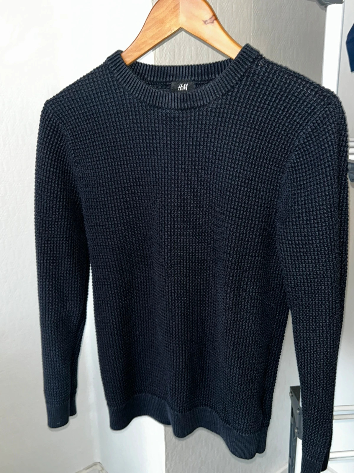 Pull maille bleu marine