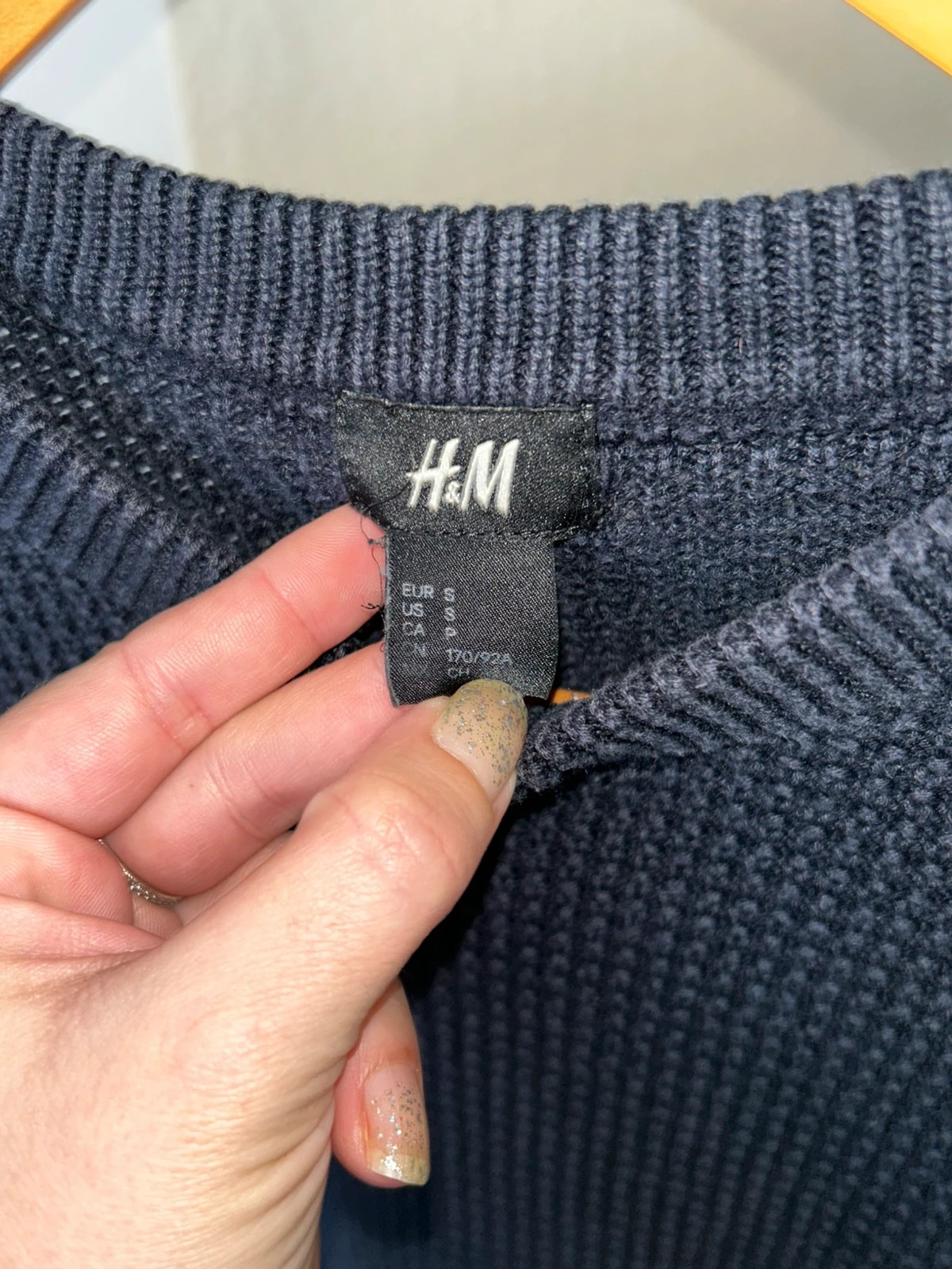 Pull maille bleu marine – H&M – taille S / 36 / 8 2