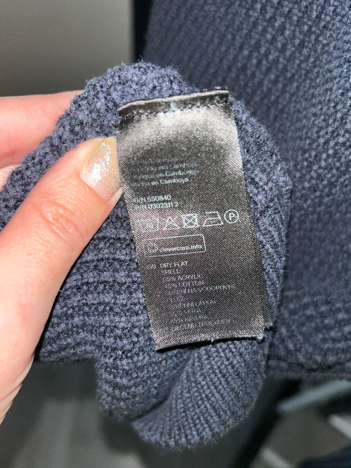 Pull maille bleu marine – H&M – taille S / 36 / 8 3