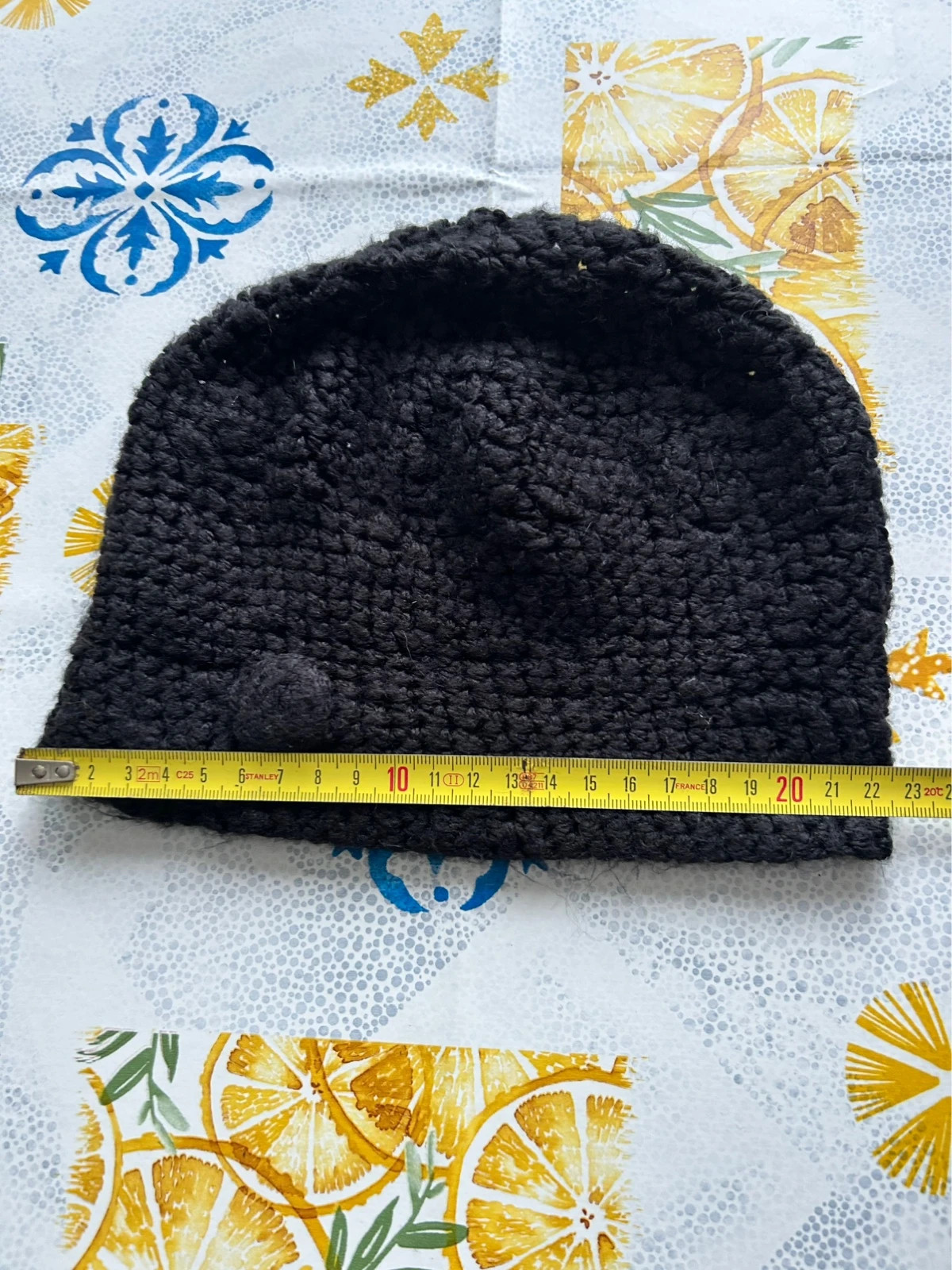 Bonnet en crochet noir – JSP – taille Taille unique 3