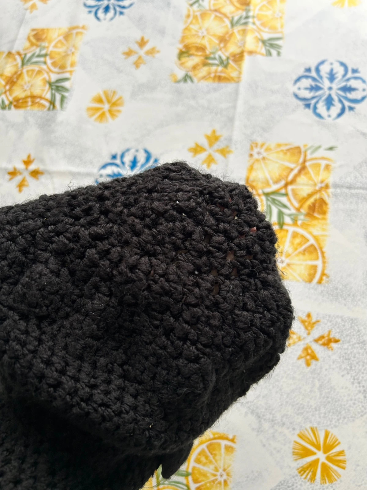 Bonnet en crochet noir – JSP – taille Taille unique 2