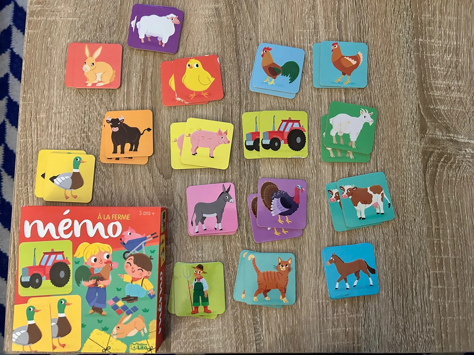 Mémo à la ferme – Editions Lito – taille 3 ans / 98 cm