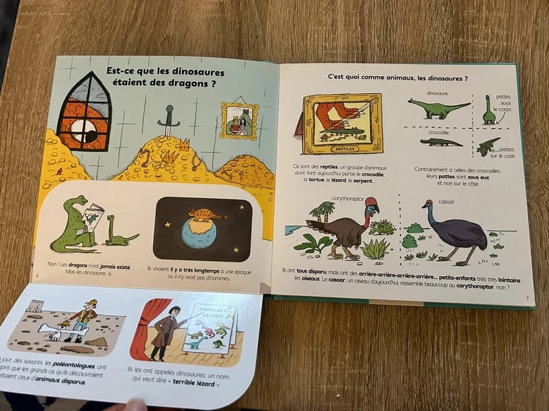 Livre explique moi, les dinosaures 2
