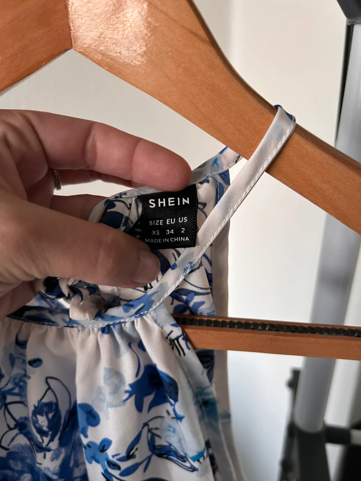 Top blanc et bleu – Shein – taille XS / 34 / 6 2