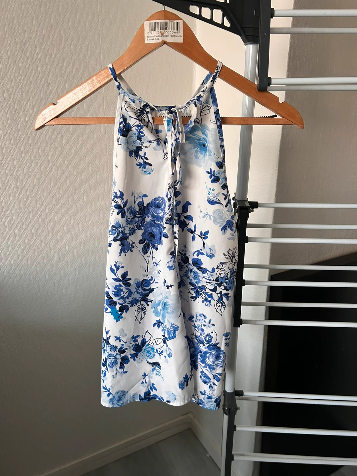 Top blanc et bleu – Shein – taille XS / 34 / 6 4