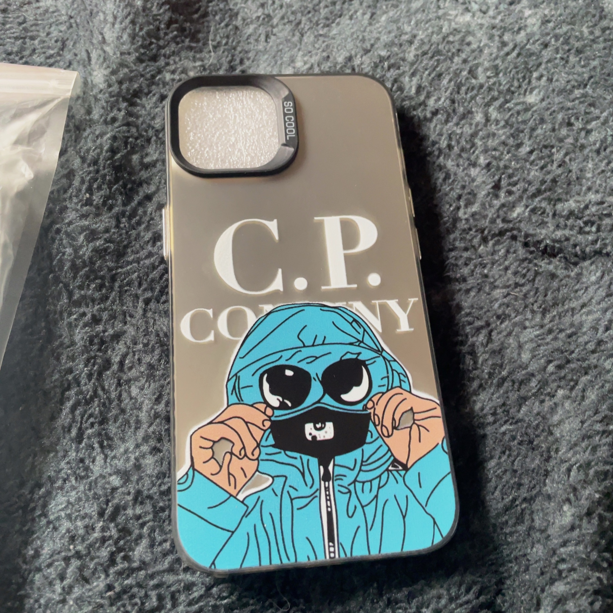 Coque iPhone C.P. Company Bleue et Grise