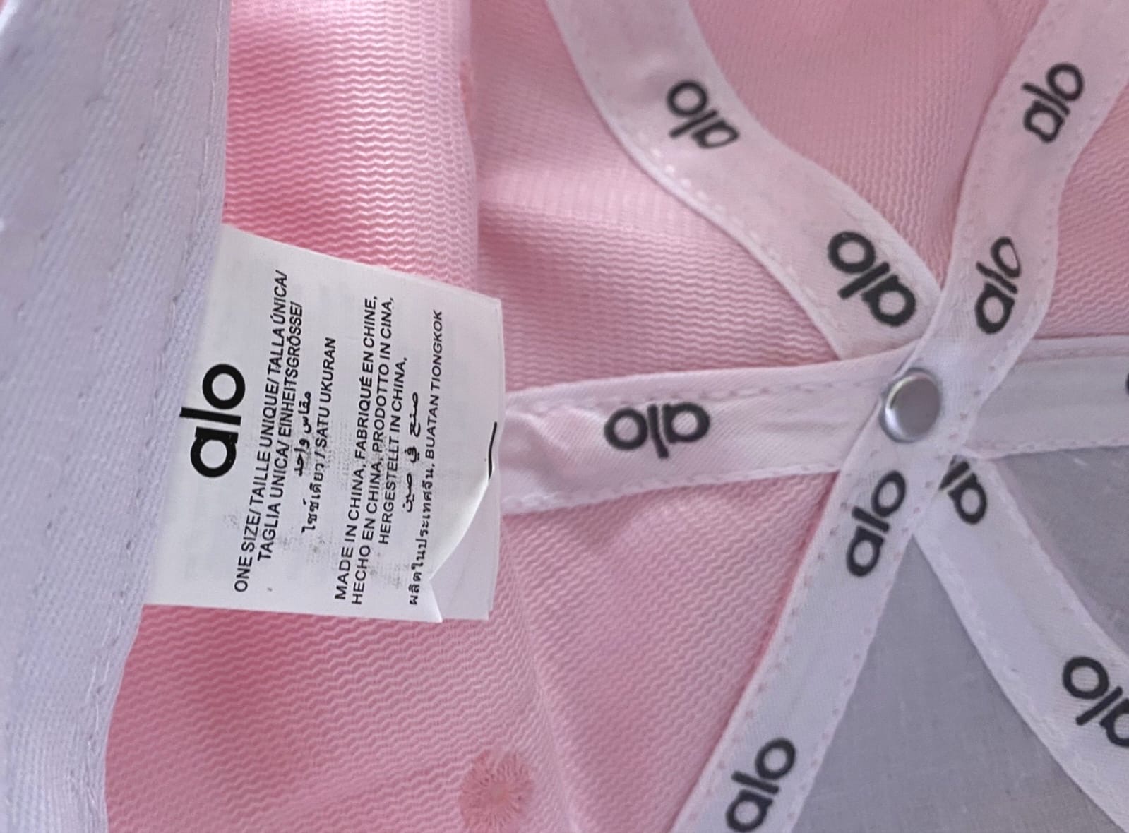 Casquette alo rose pastel 5