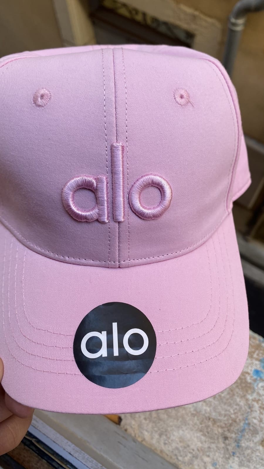 Casquette alo rose pastel