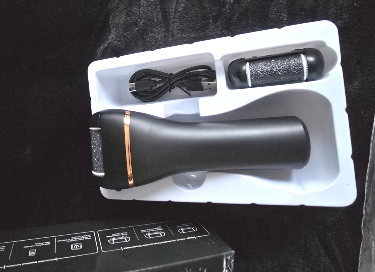Rasoir électrique noir rechargeable 5