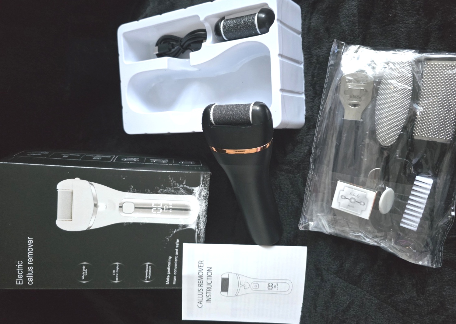 Rasoir électrique noir rechargeable 4