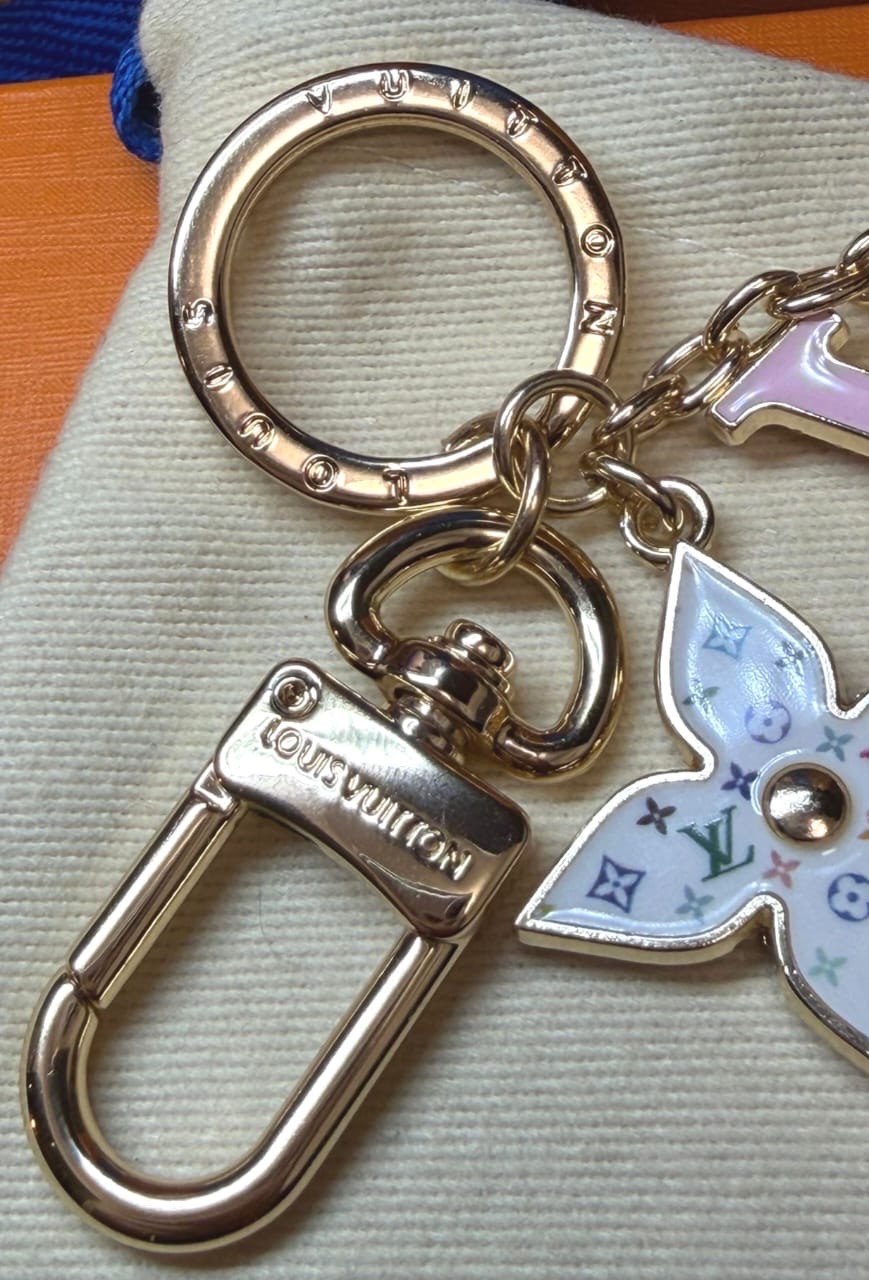 Porte-clés Louis Vuitton Rose 3
