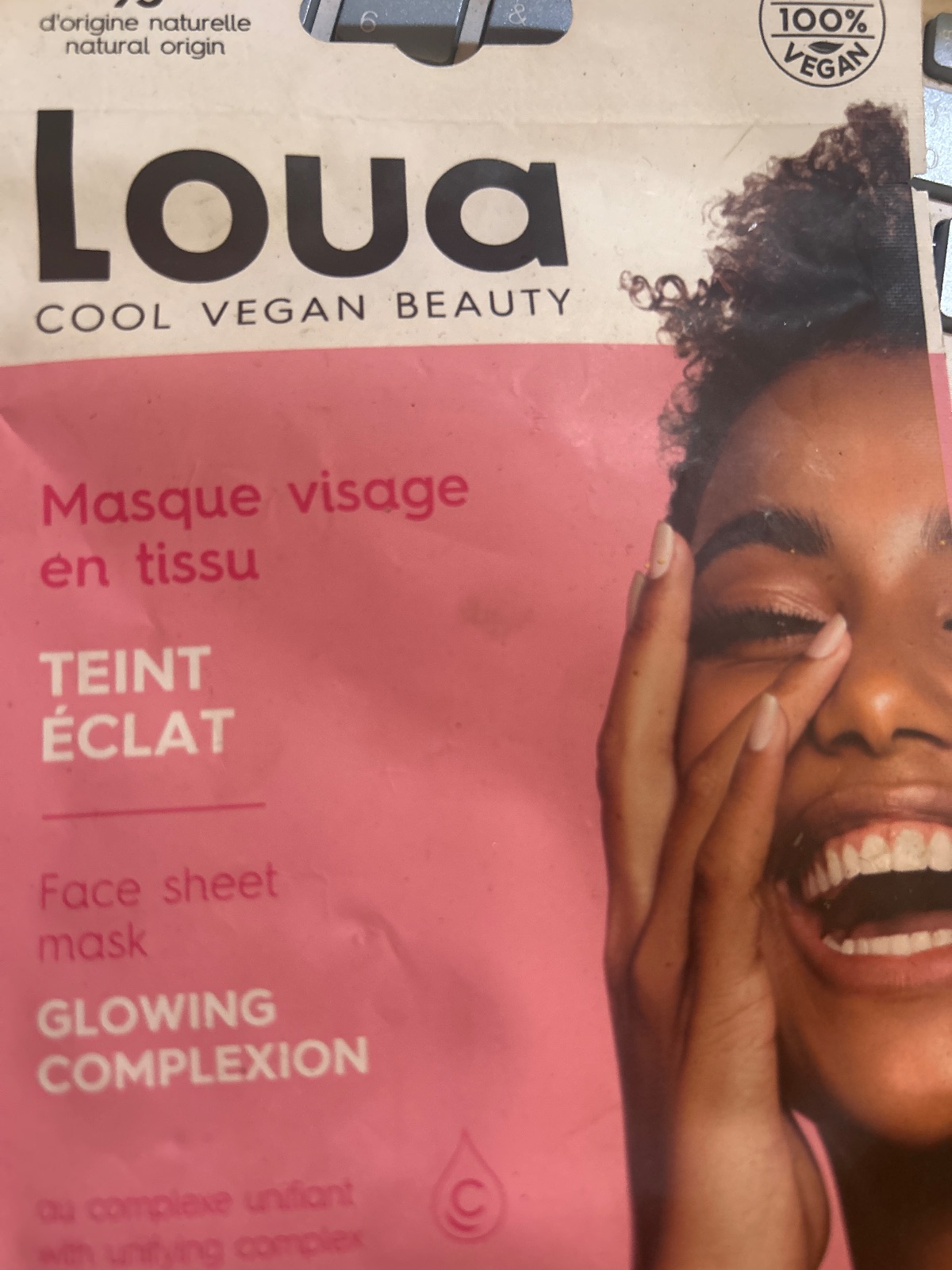 Masque visage tissu Loua Teint Éclat 2