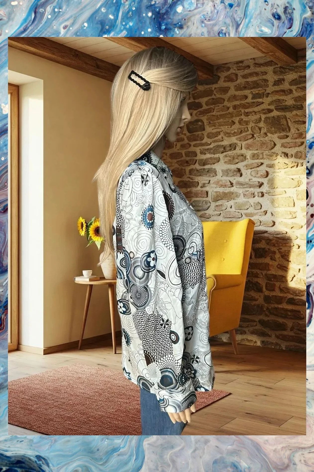 Blusa Estampada de floresTalla 52 – taille 6XL / 52 / 24 4