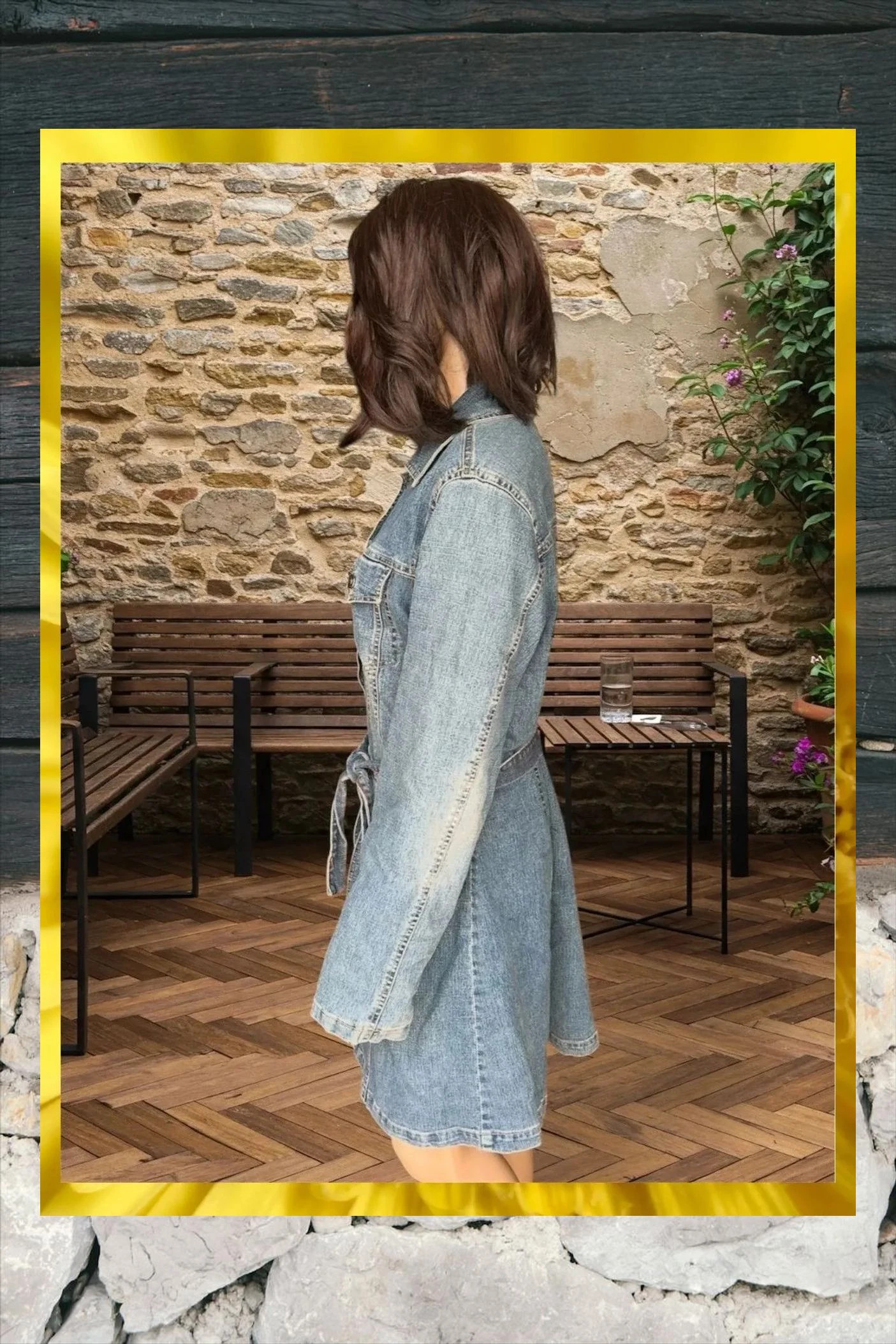 Abrigo/chaqueta vaquero con borreguito XL – taille XL / 42 / 14 2