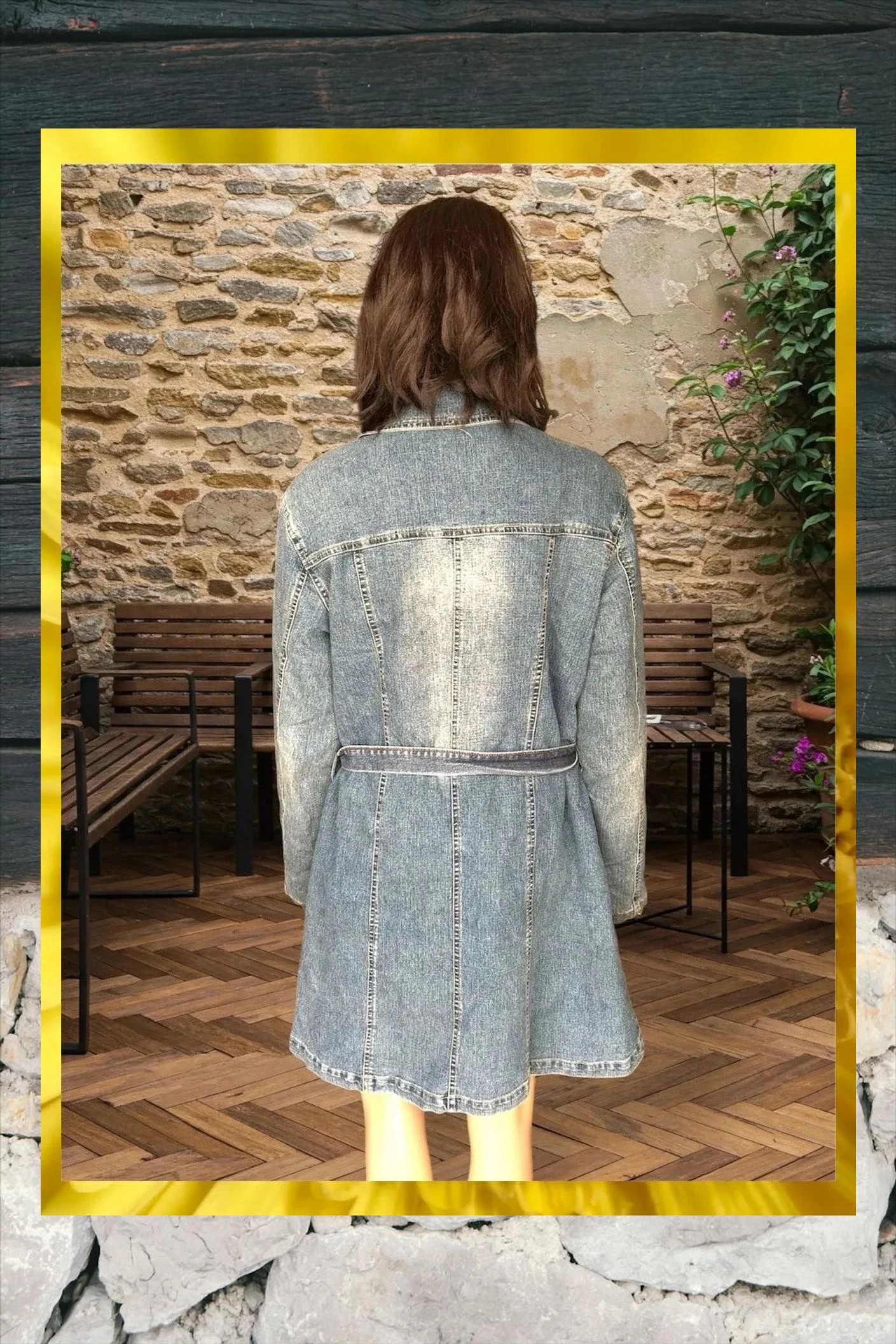 Abrigo/chaqueta vaquero con borreguito XL – taille XL / 42 / 14 3