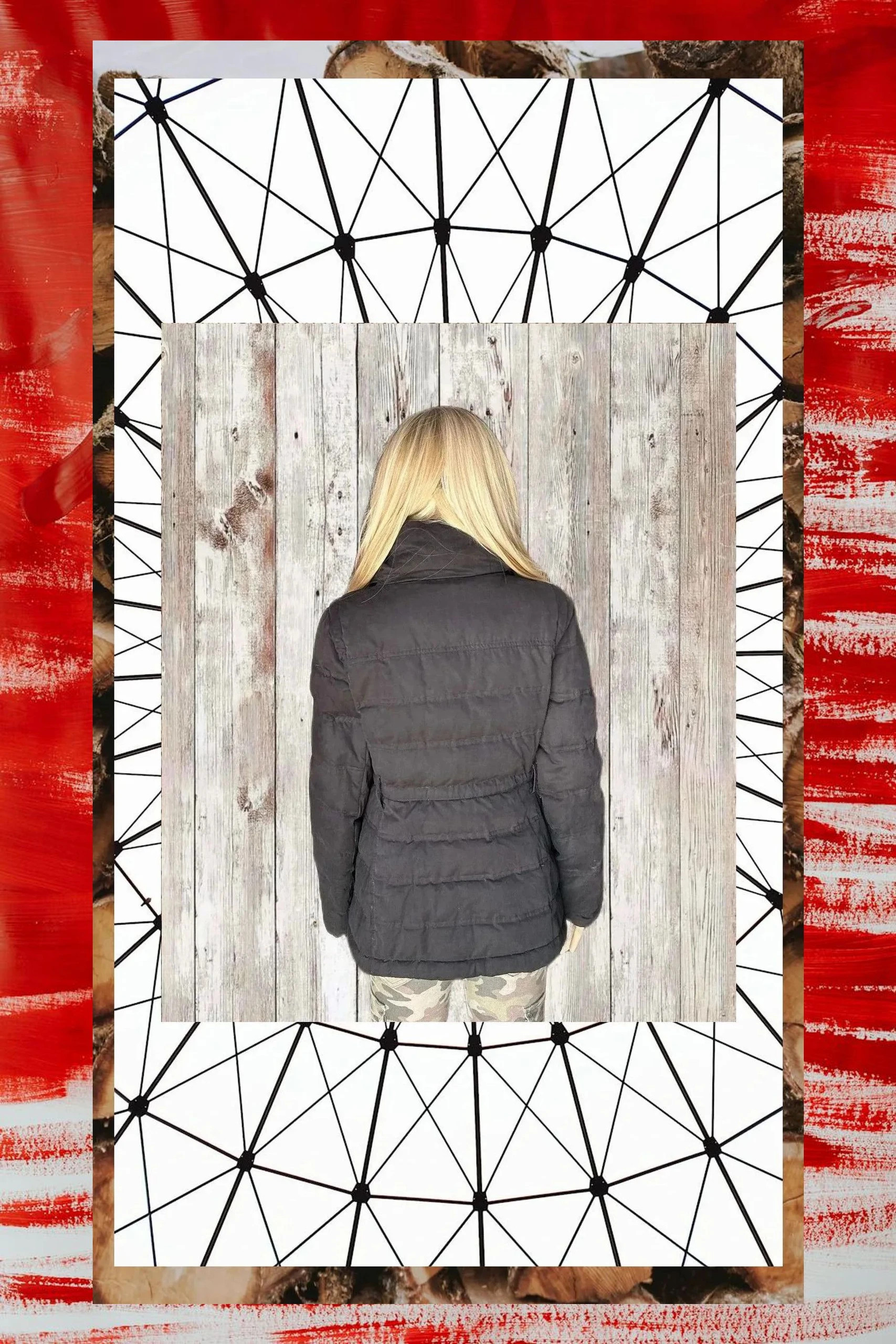 Chaqueta de plumas Mango negra, talla S, ligera y cálida – Mango – taille S / 36 / 8 4