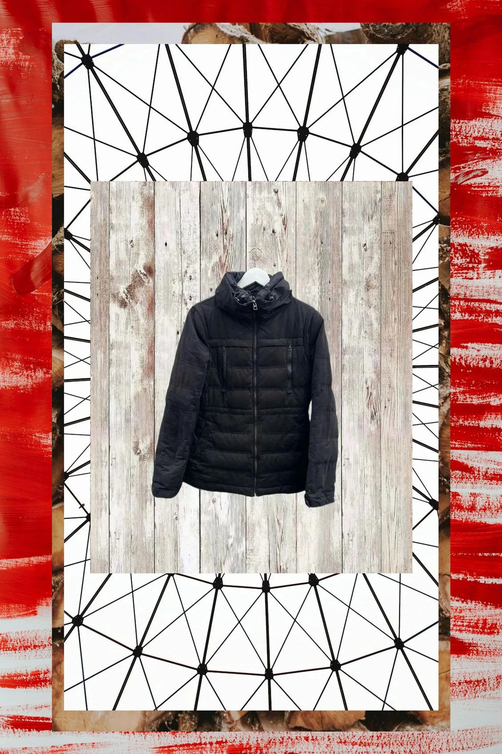 Chaqueta de plumas Mango negra, talla S, ligera y cálida – Mango – taille S / 36 / 8 5