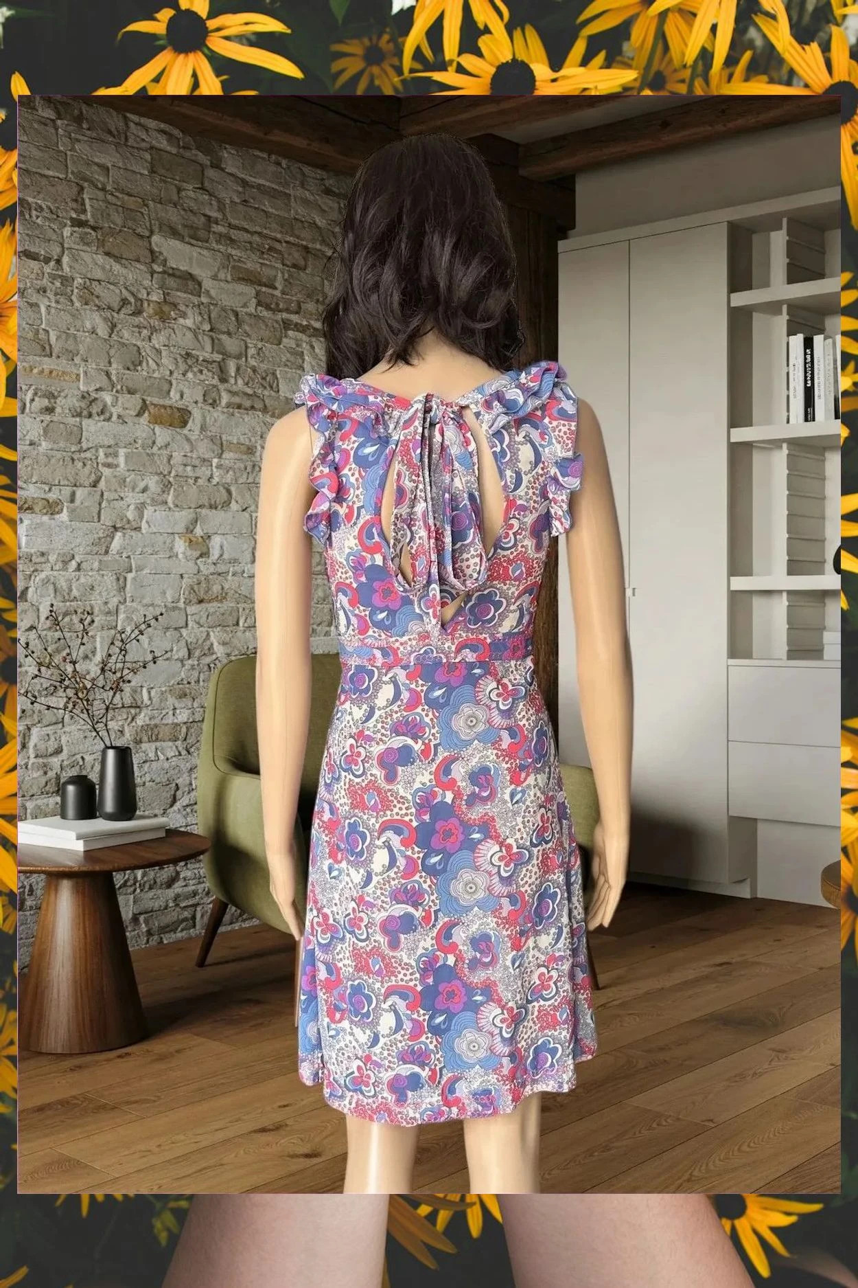 Vestido Flores Espalda Lazo - Pepe Jeans Talla XS – Pepe Jeans – taille XS / 34 / 6 5