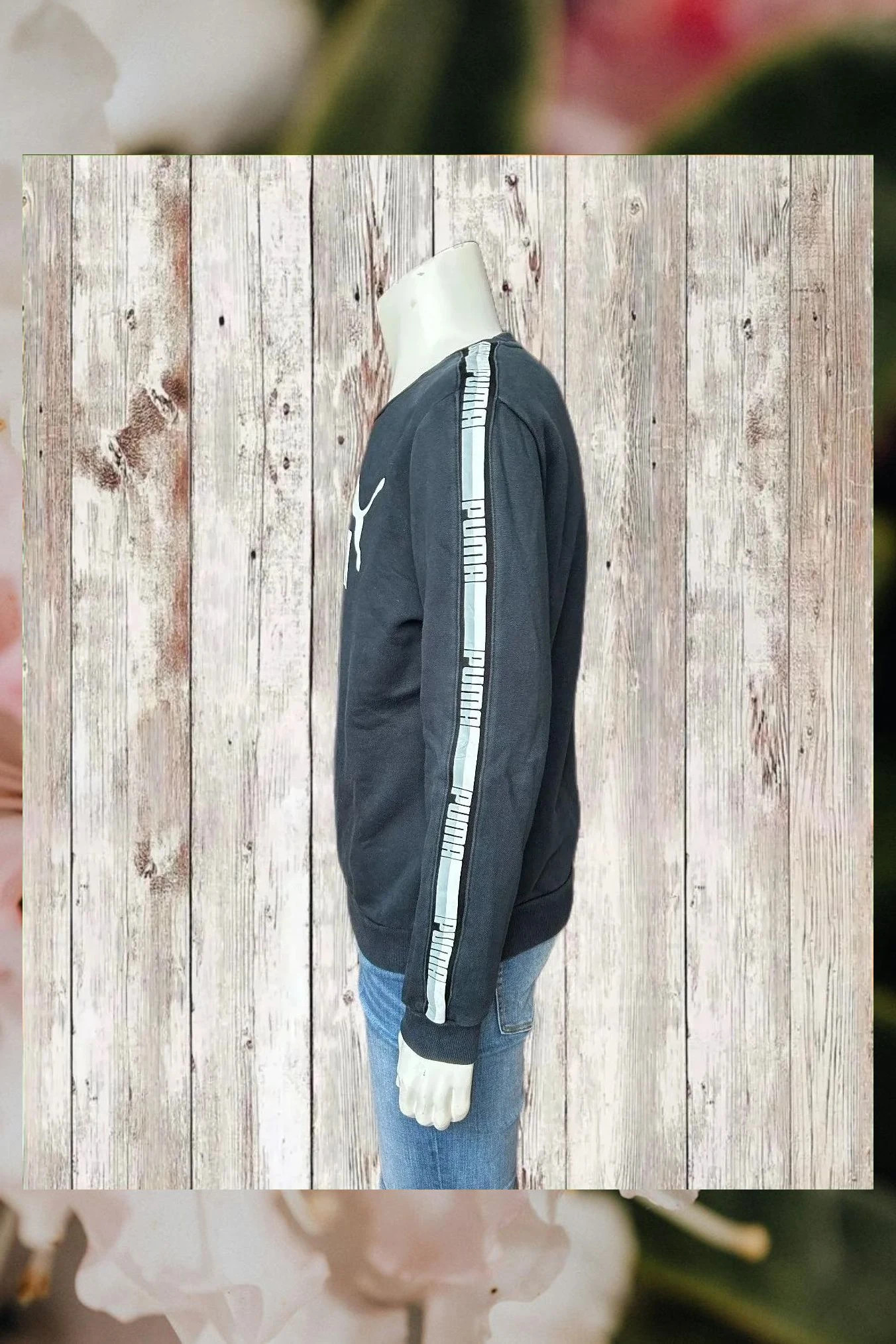 Sudadera Puma negra y blanca vintage talla M – Puma – taille M 2