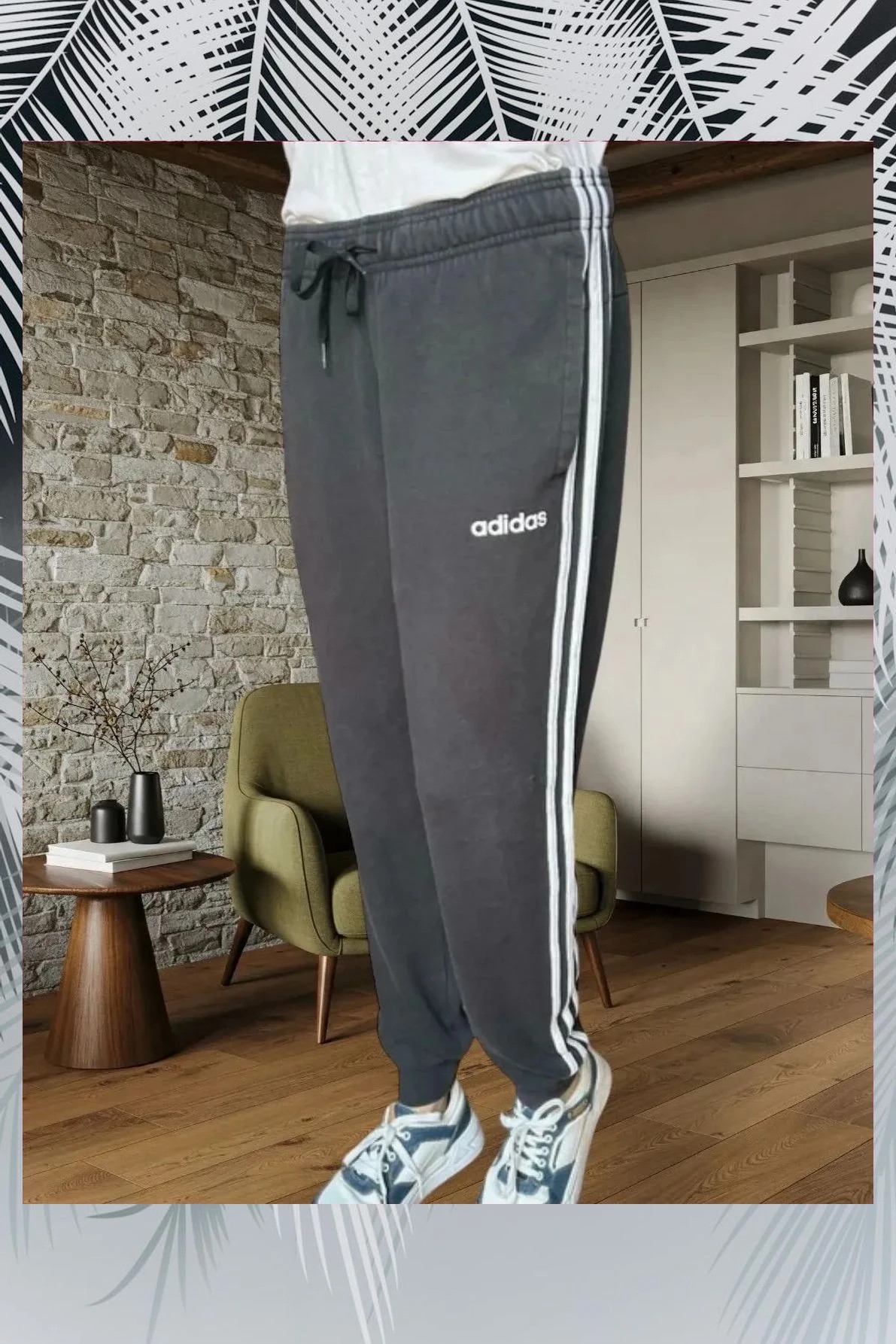 Pantalón de chandal adidas negro talla S – adidas – taille S