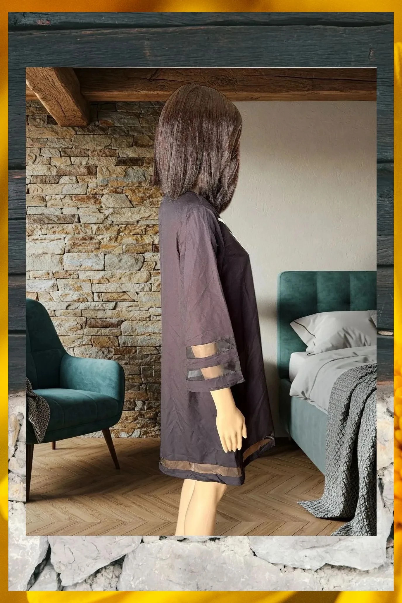 Vestido negro estampado Nora Cora Talla S – Noracora – taille S / 36 / 8 4