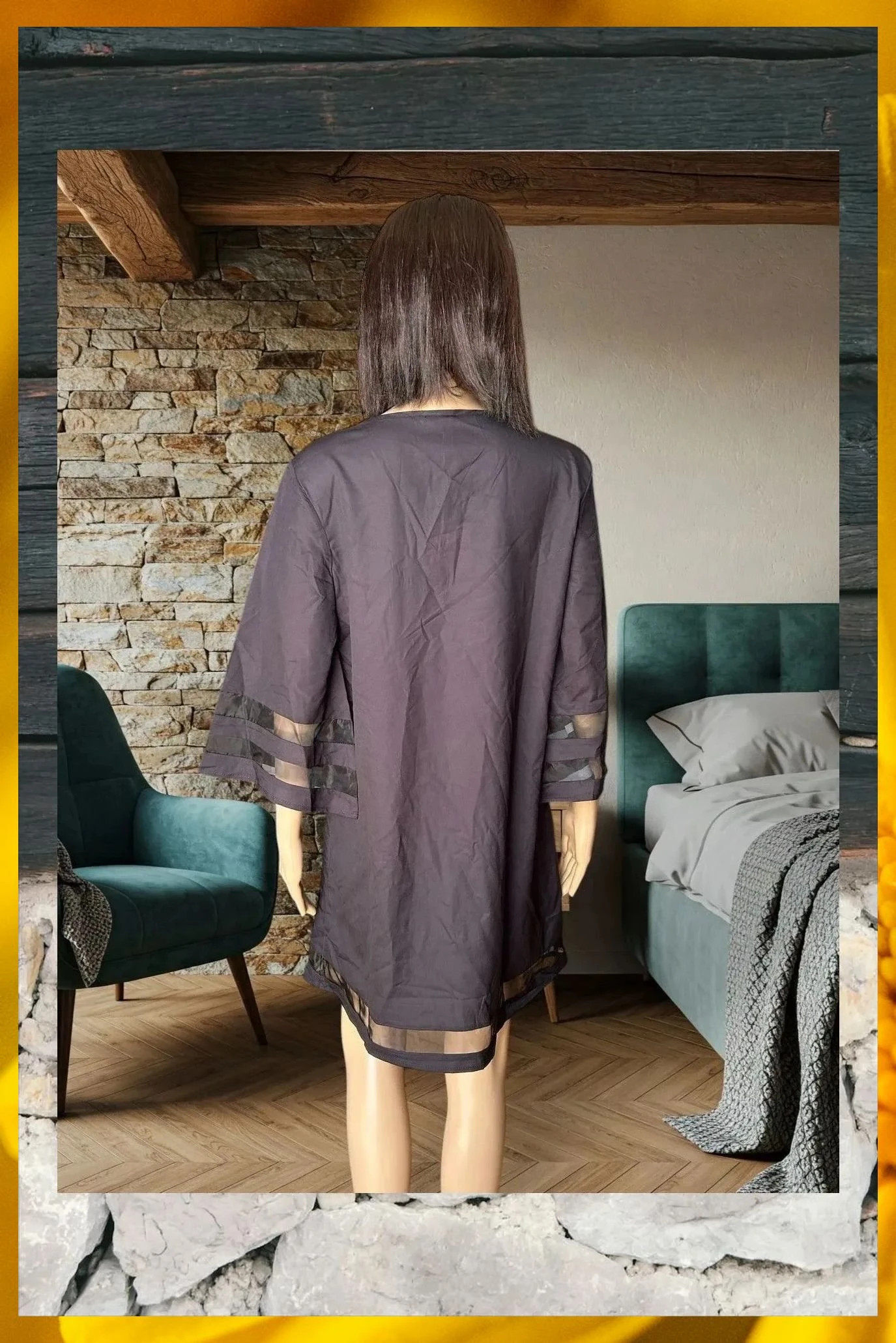 Vestido negro estampado Nora Cora Talla S – Noracora – taille S / 36 / 8 3