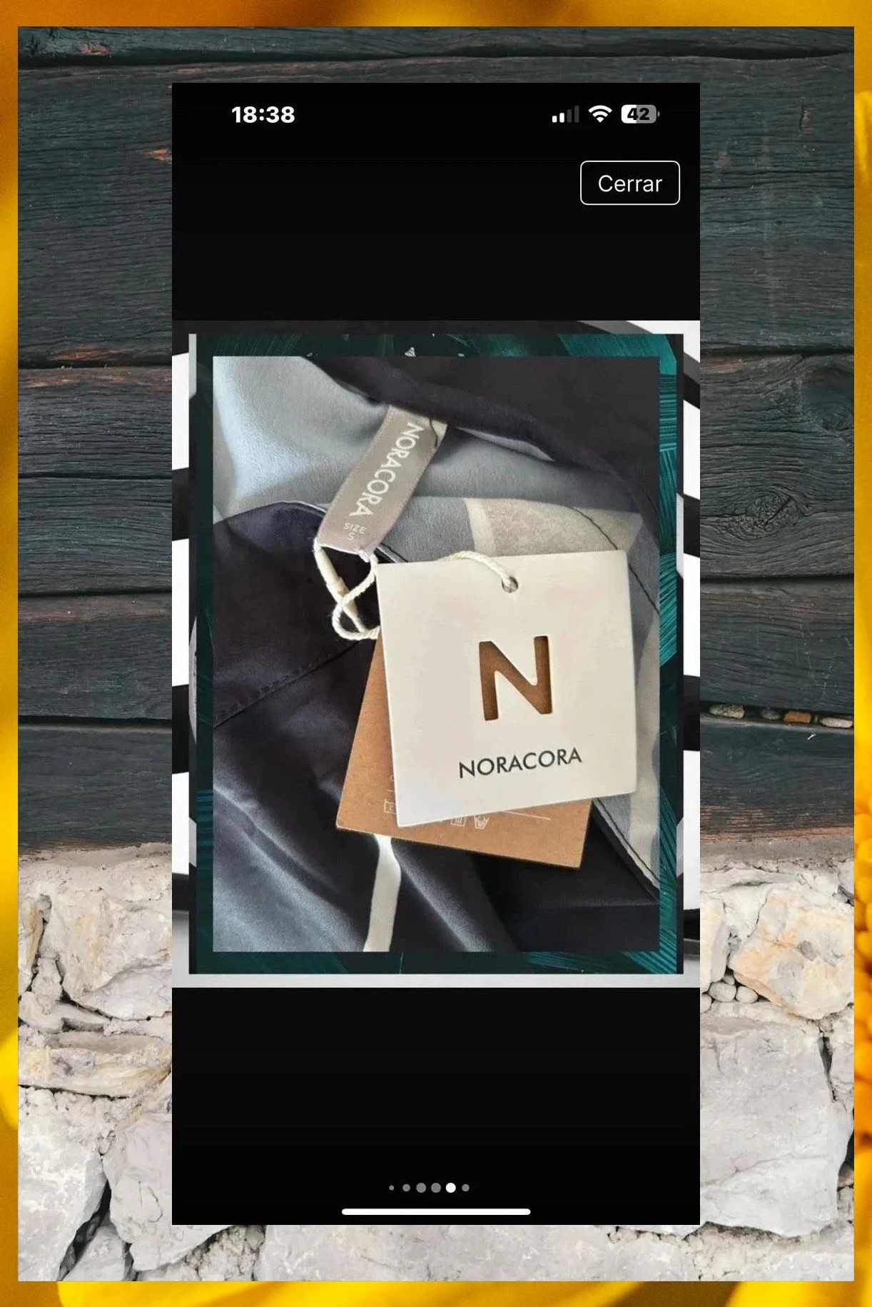 Vestido negro estampado Nora Cora Talla S – Noracora – taille S / 36 / 8 5