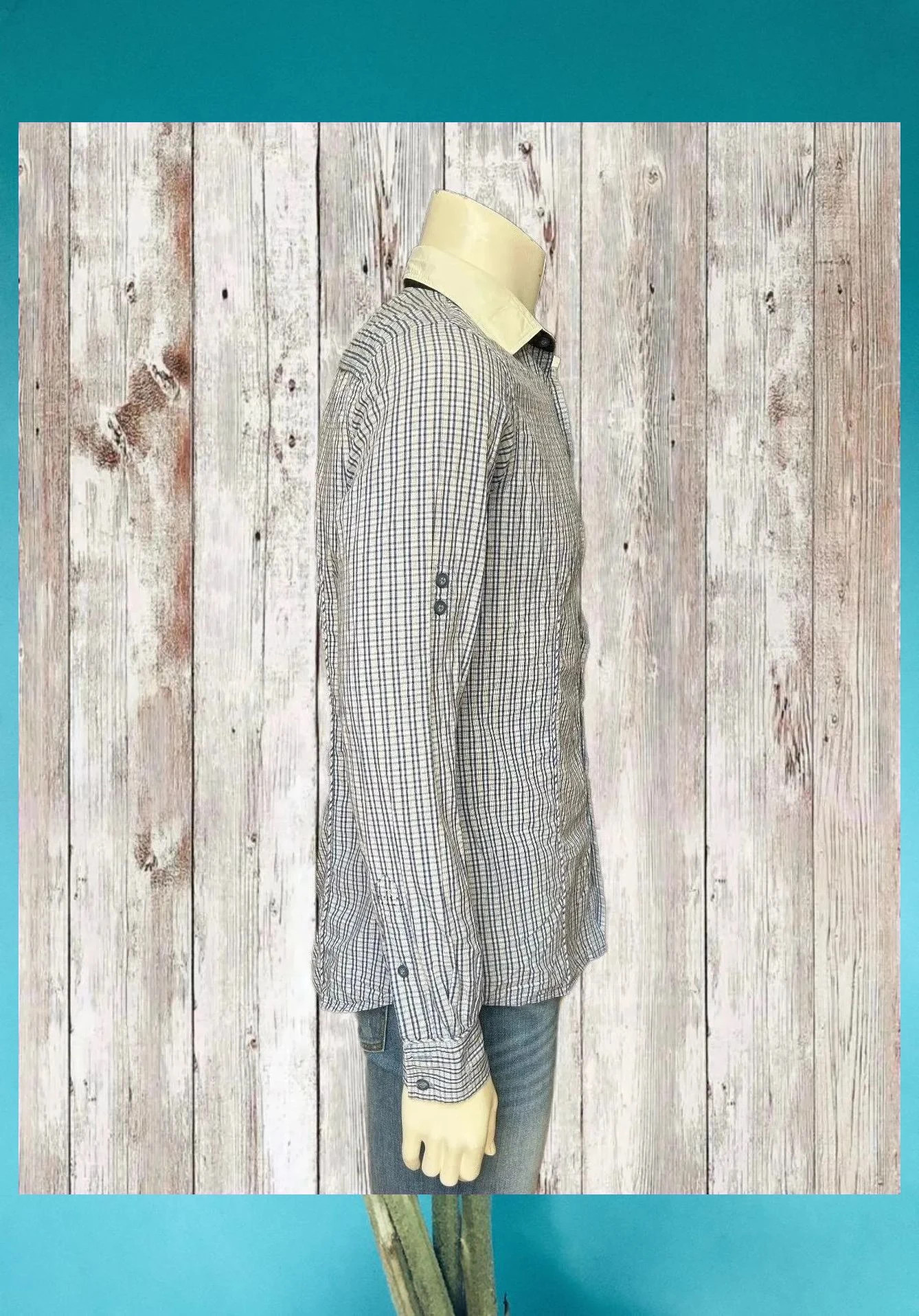 Camisa Mango a cuadros, talla M – Mango – taille M 4