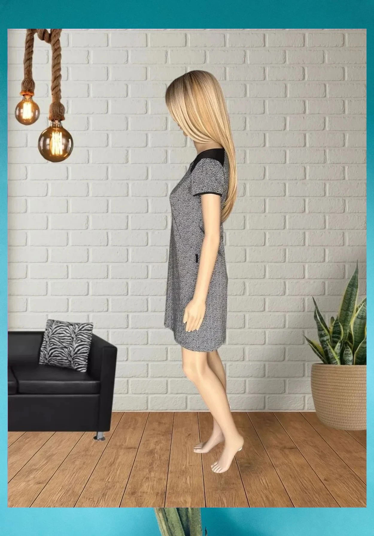 Vestido Estampado Fórmula Joven - Talla 38 – Fórmula Joven – taille M / 38 / 10 3