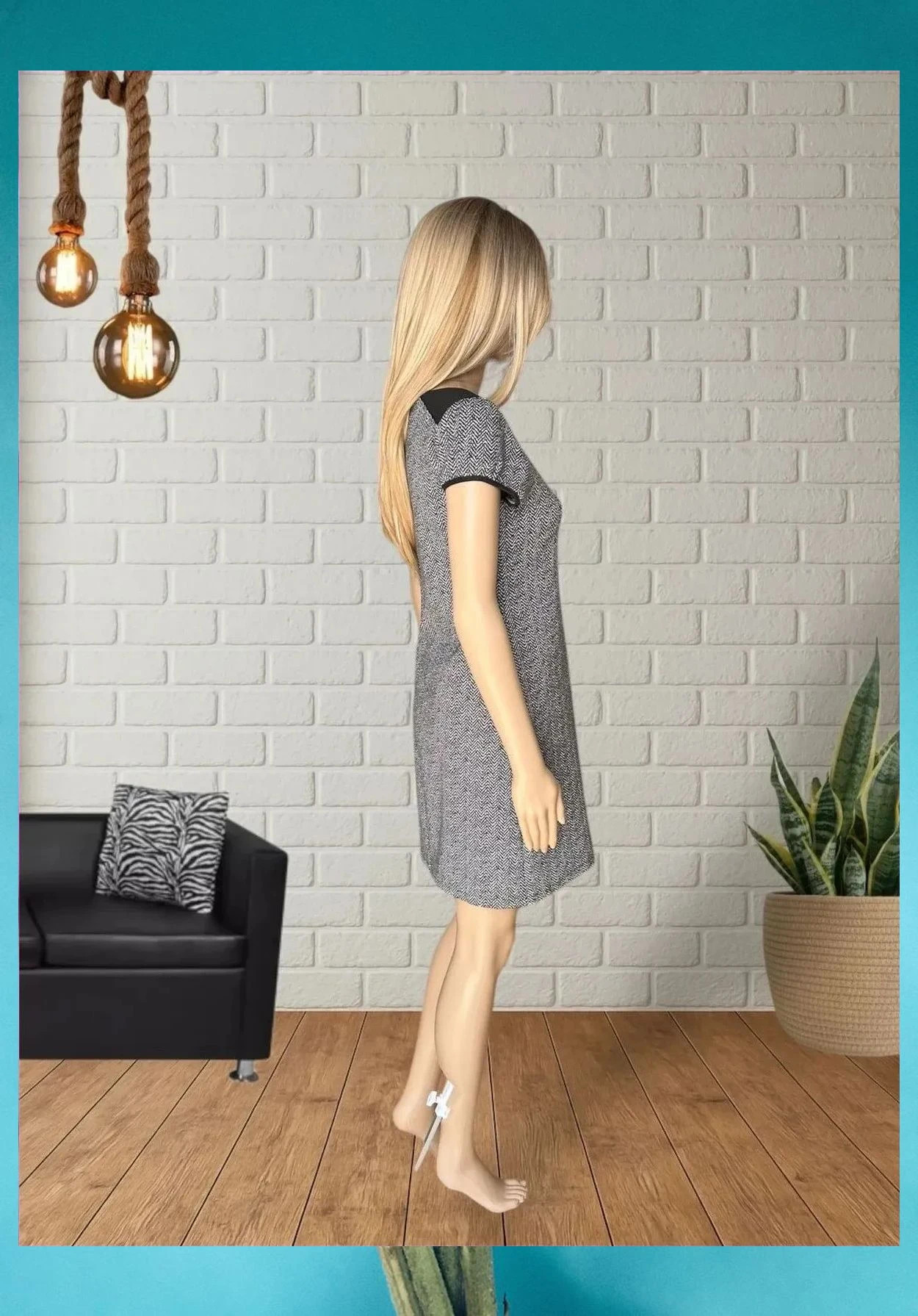 Vestido Estampado Fórmula Joven - Talla 38 – Fórmula Joven – taille M / 38 / 10 5