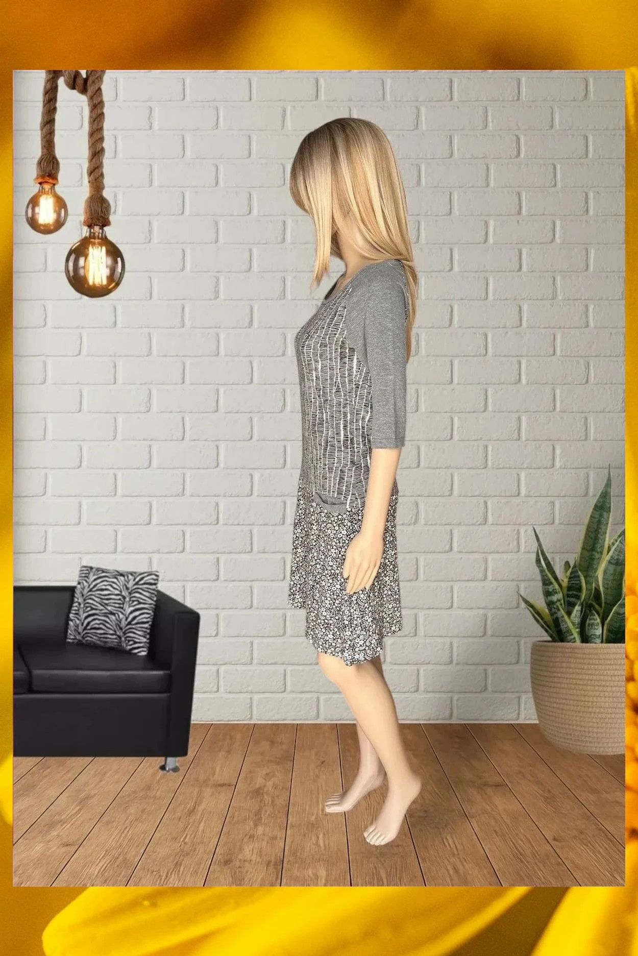 Vestido Estampado Paramita - Talla S – Paramita – taille S / 36 / 8 3