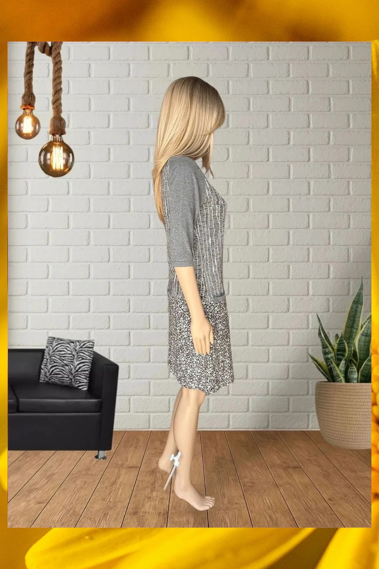 Vestido Estampado Paramita - Talla S – Paramita – taille S / 36 / 8 5