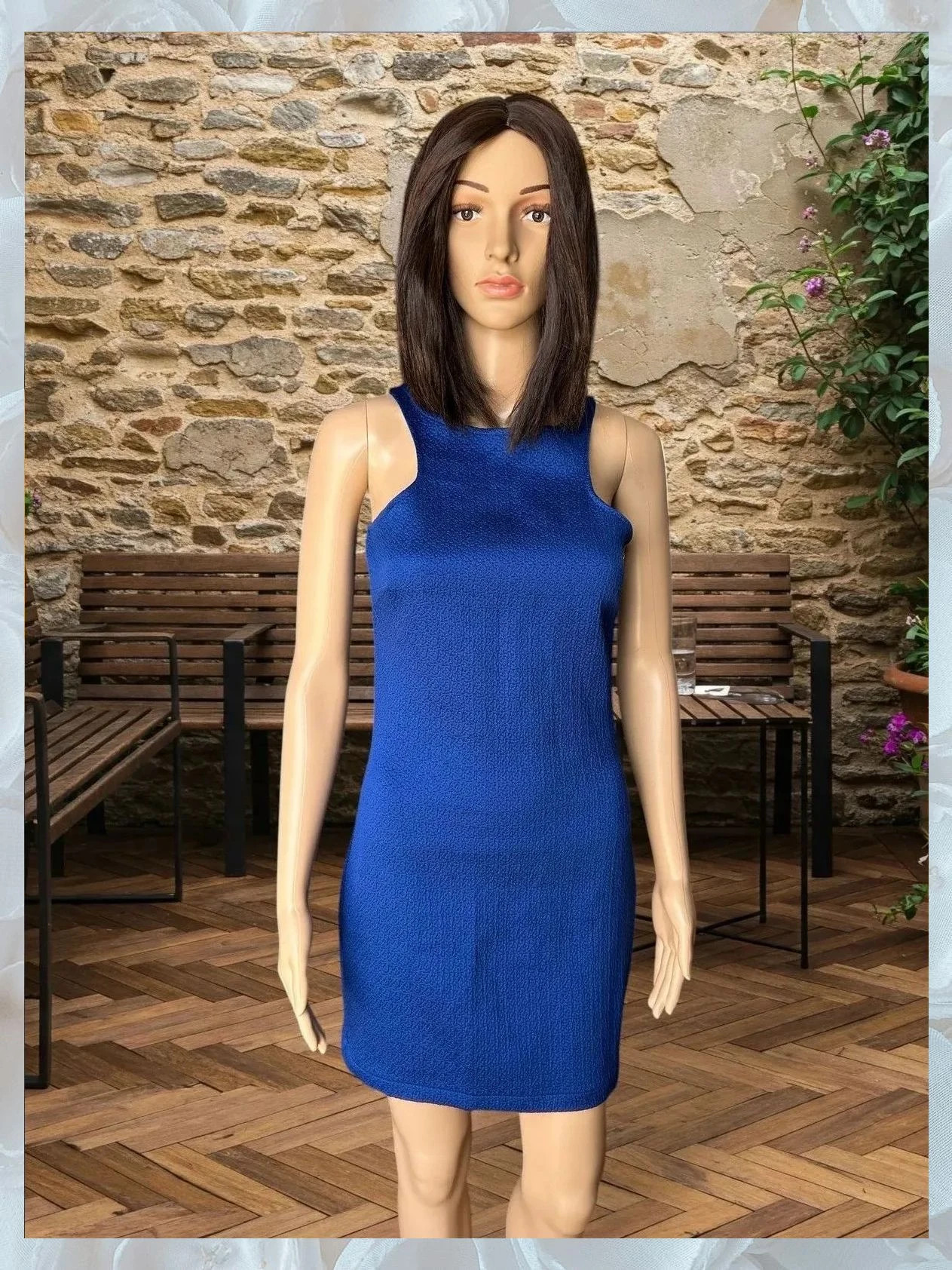 Vestido Azul Mango Talla S - Elegancia Casual y Versátil