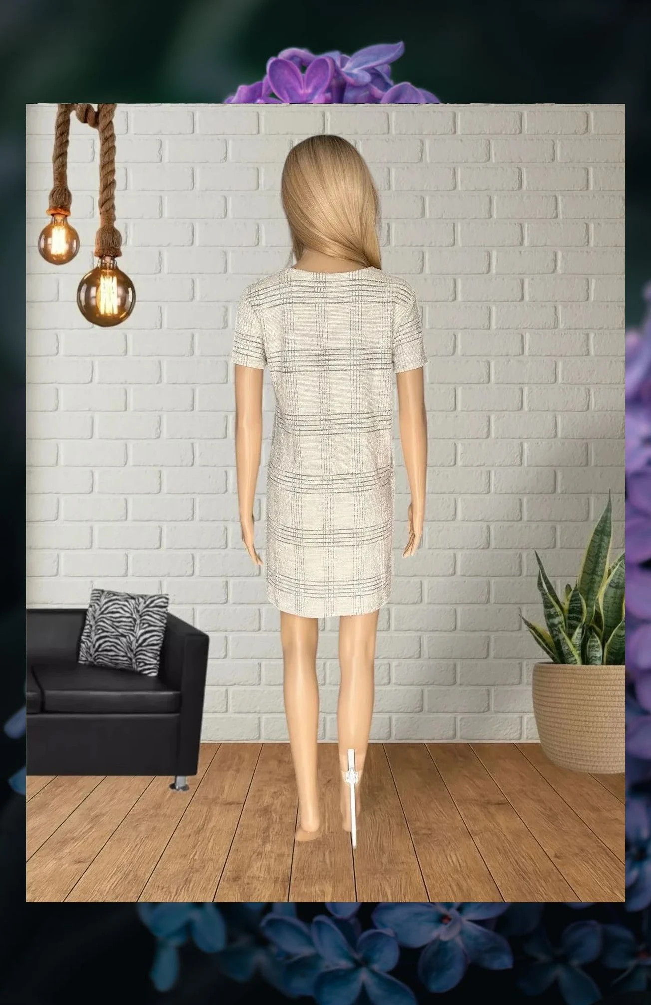 Vestido Stradivarius estampado a cuadros - Talla M – Stradivarius – taille M / 38 / 10 4