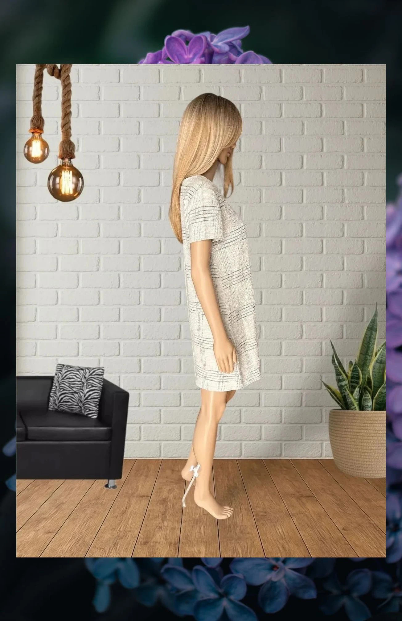 Vestido Stradivarius estampado a cuadros - Talla M – Stradivarius – taille M / 38 / 10 5