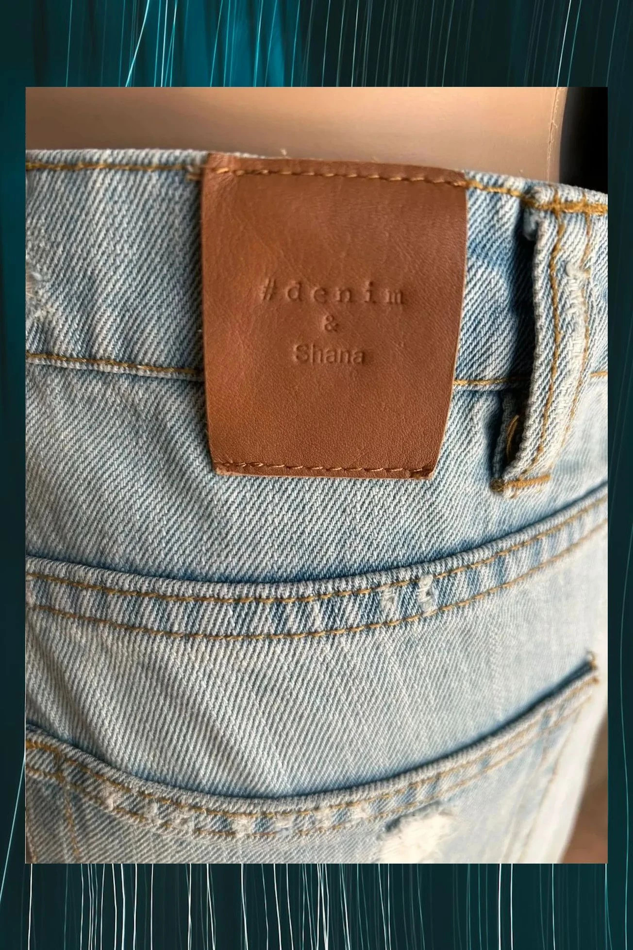 Vaqueros Denim Tiro Alto Shana Talla 36 - Desgastados – Shanna – taille S / 36 / 8 5