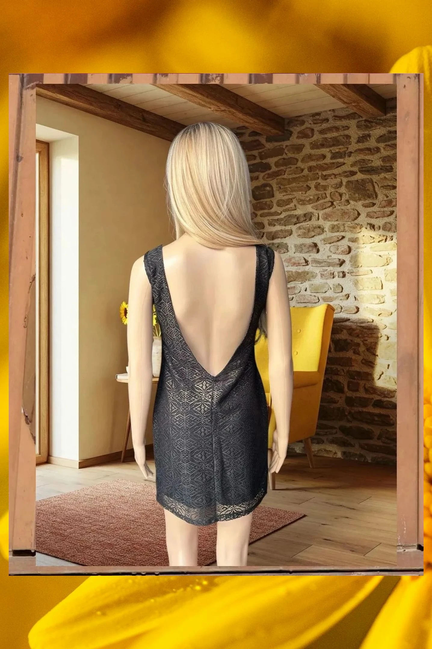 Vestido de encaje negro Lefties Talla S – Lefties – taille S / 36 / 8 3