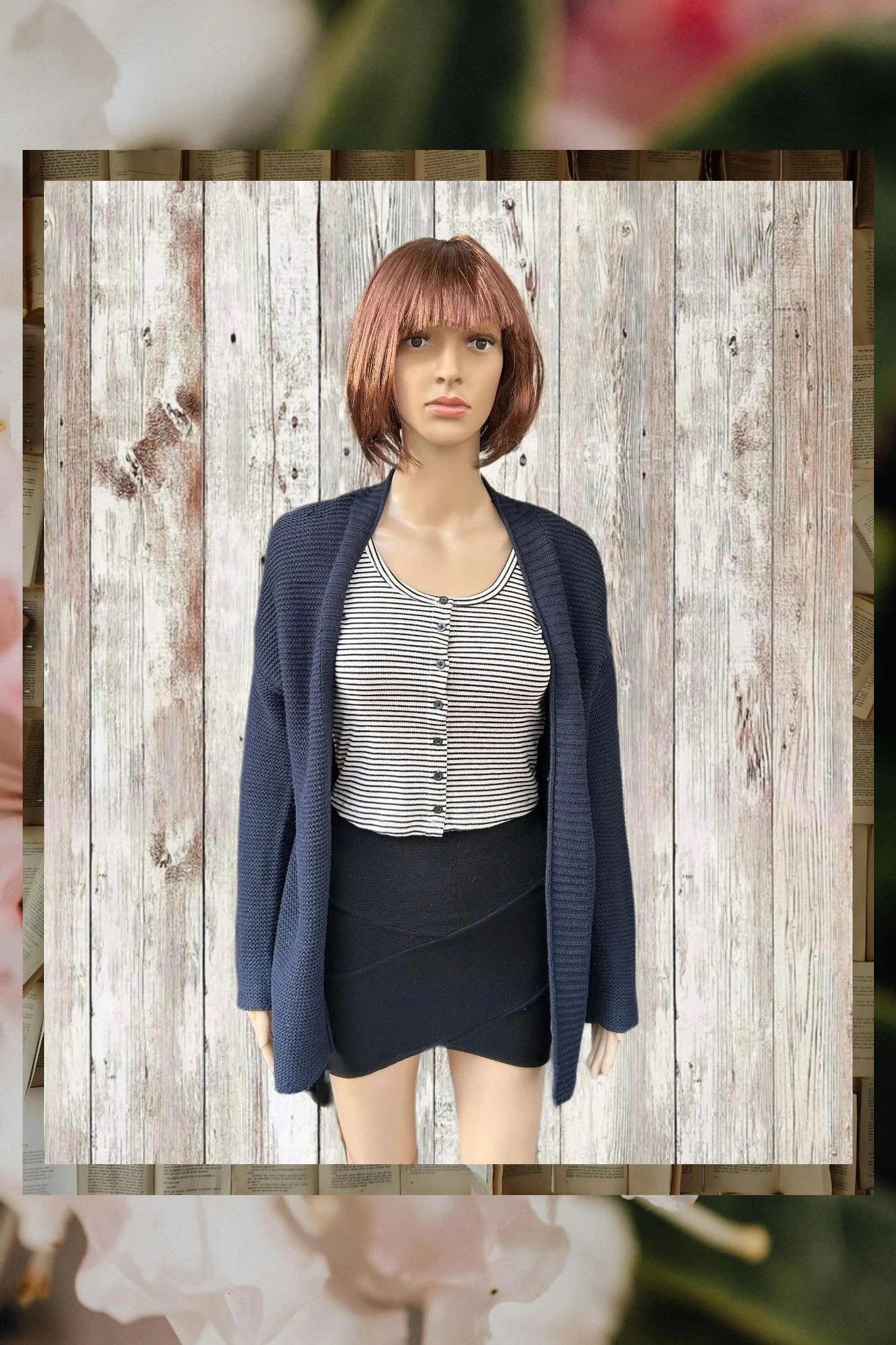 Cárdigan Azul Marino de Punto Esfera Basic Talla S – Elegancia y Versatilidad – Sfera – taille S / 36 / 8 2