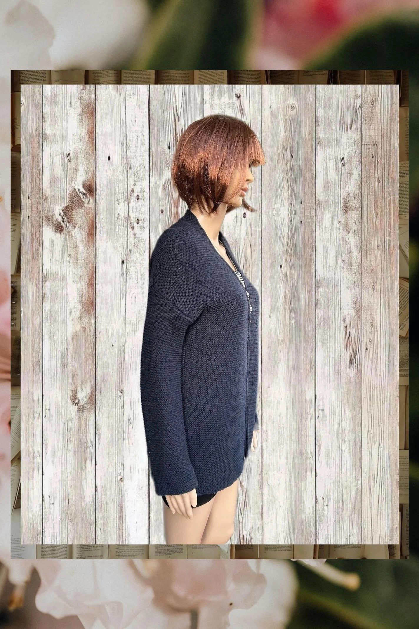 Cárdigan Azul Marino de Punto Esfera Basic Talla S – Elegancia y Versatilidad – Sfera – taille S / 36 / 8 3