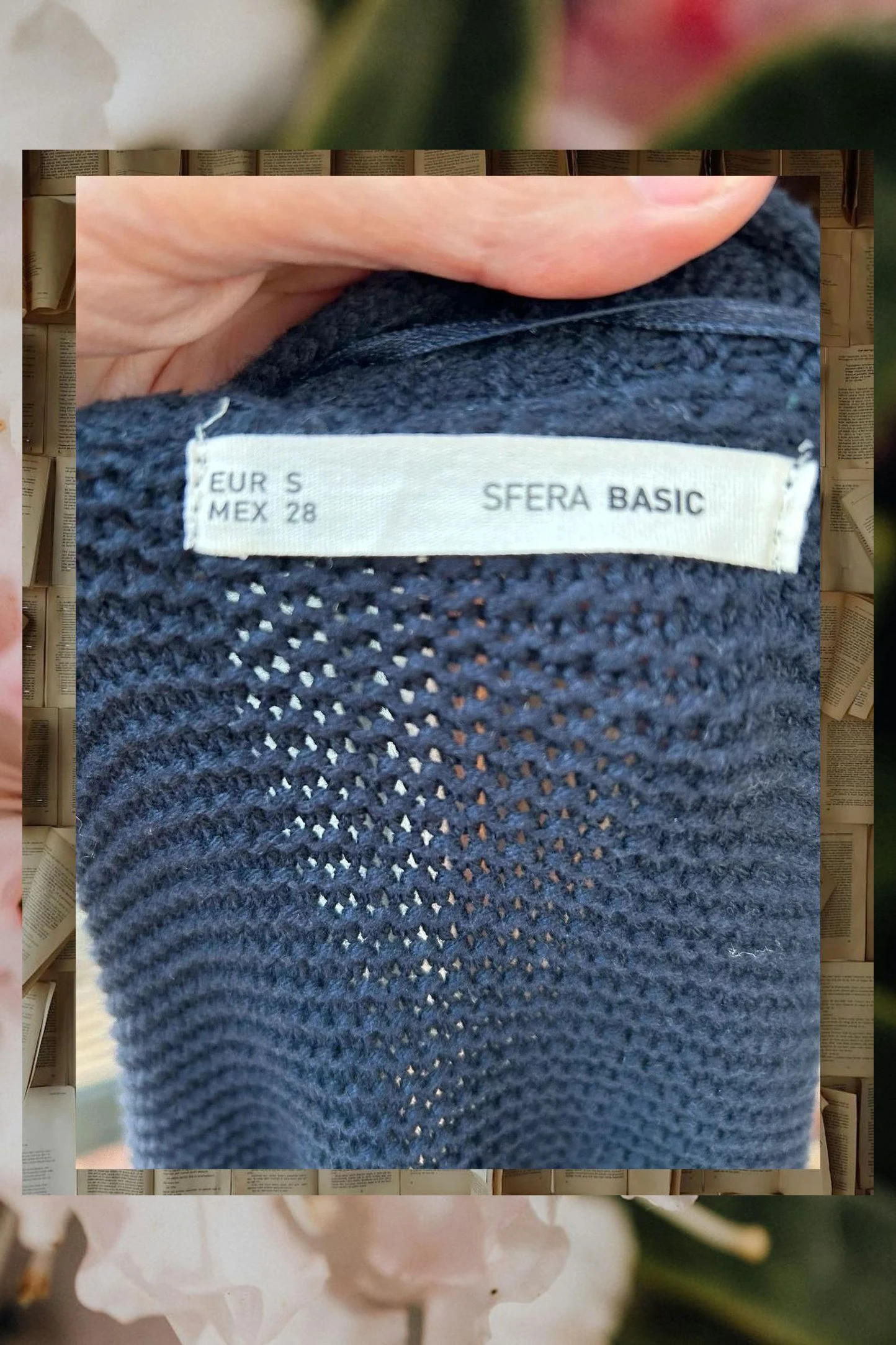 Cárdigan Azul Marino de Punto Esfera Basic Talla S – Elegancia y Versatilidad – Sfera – taille S / 36 / 8 5