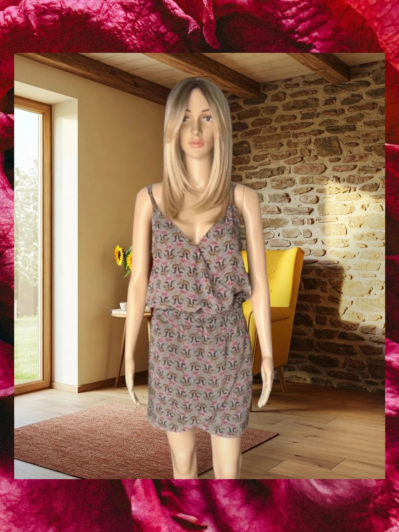 Vestido estampado de Bershka - Talla M – Bershka – taille M / 38 / 10