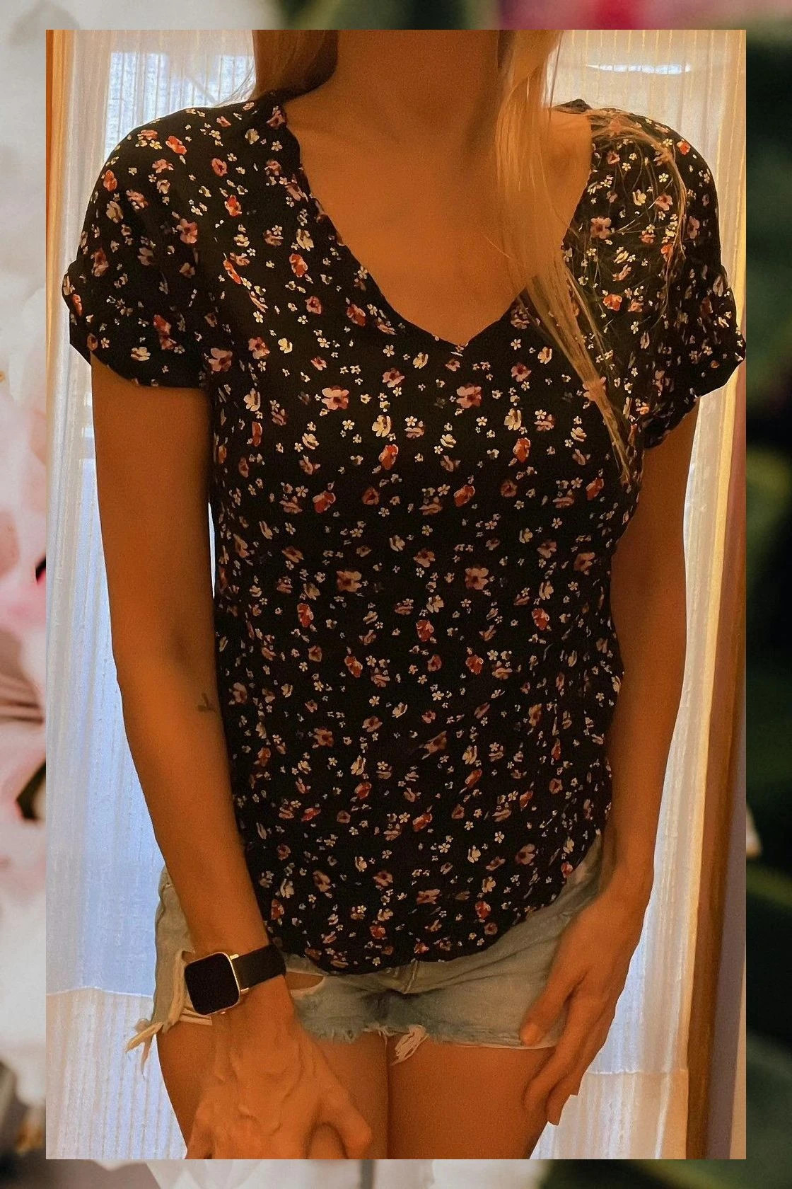 Camisa de flores finita de Atmosphere – Atmosphere – taille S / 36 / 8 5