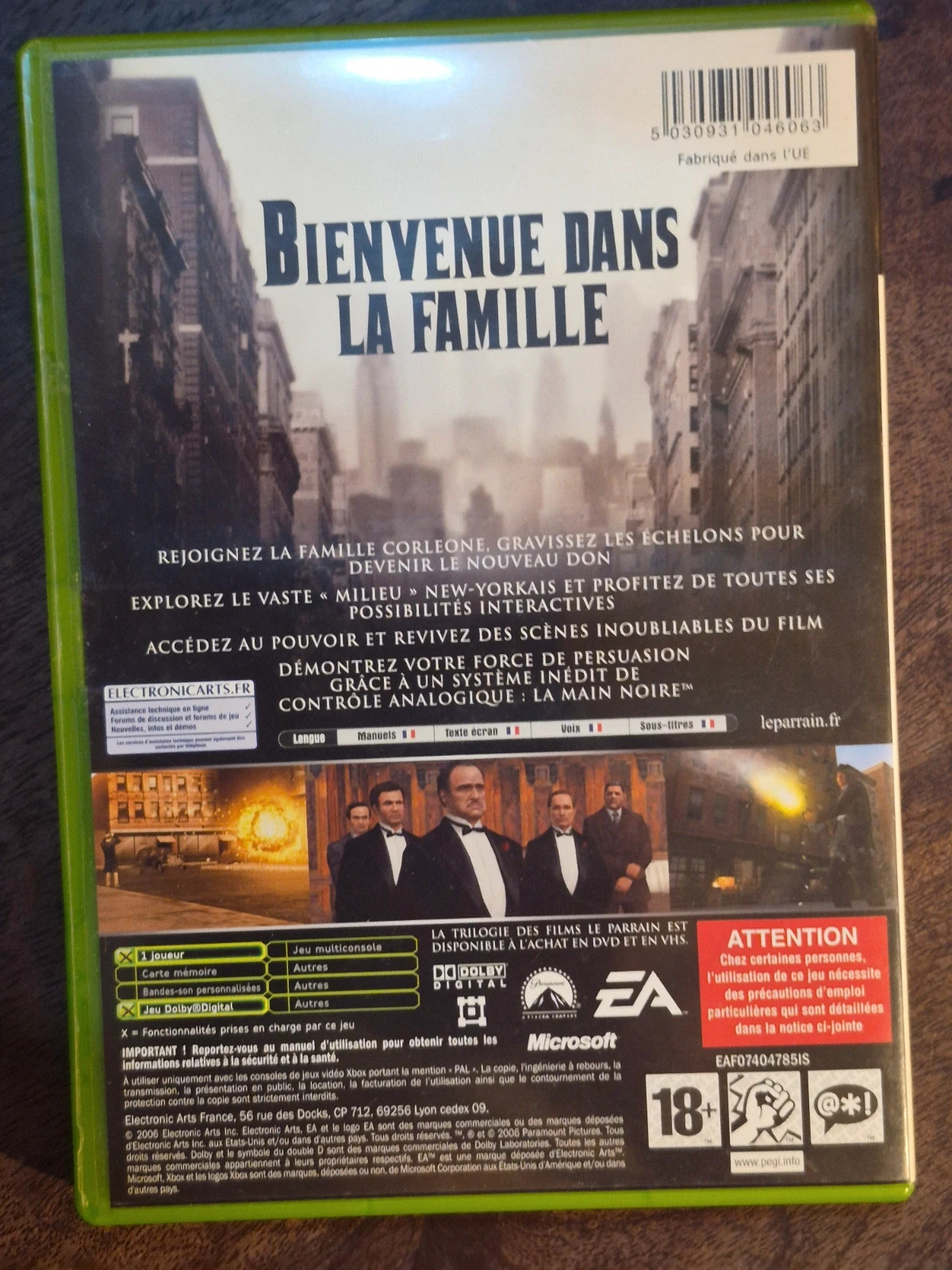 Jeu Xbox Original - Le Parrain (The Godfather) - Complet FR PAL 2