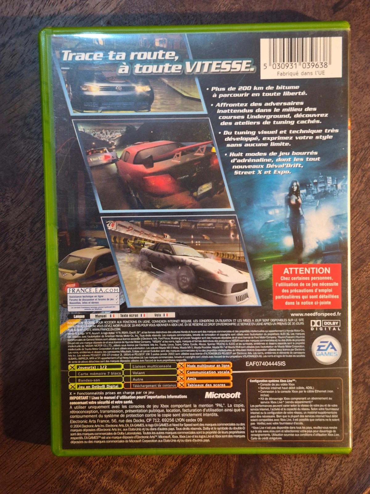 Need for Speed Underground 2 - Xbox Original (Complet / VF) 2